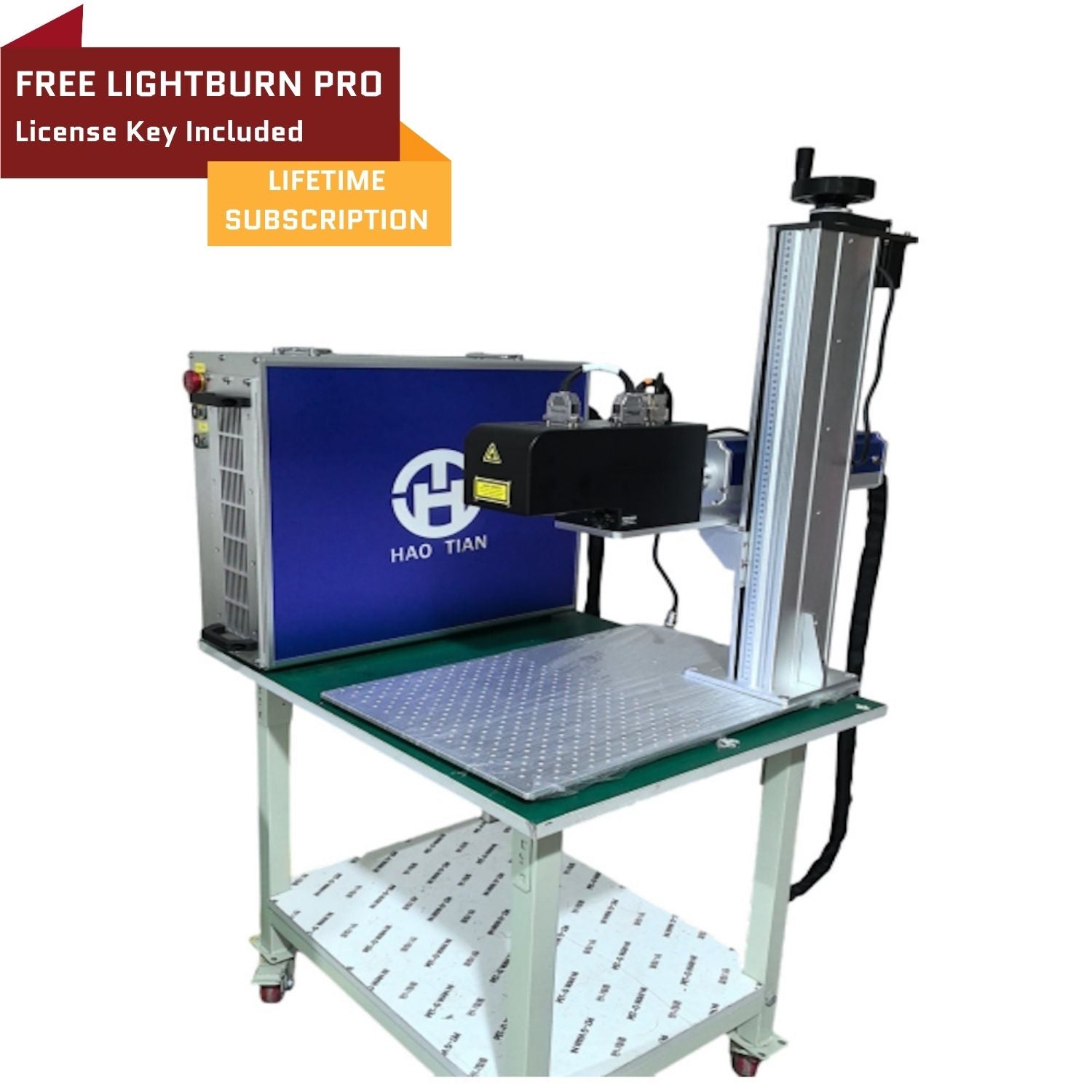 Haotian 200W JPT MOPA Fiber Laser Engraver with lightburn