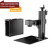 Haotian JPT Fiber Laser with Lightburn on white background with black  laser engraveriber