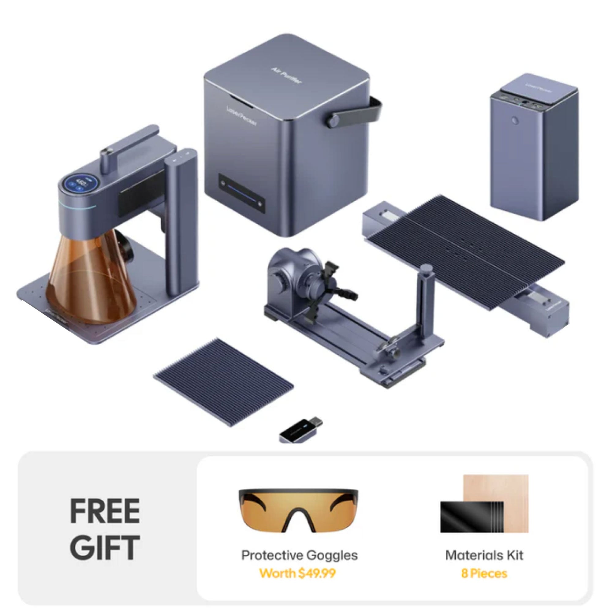 LaserPecker LP4 Dual Source IR + Diode Laser Engraver and Cutter