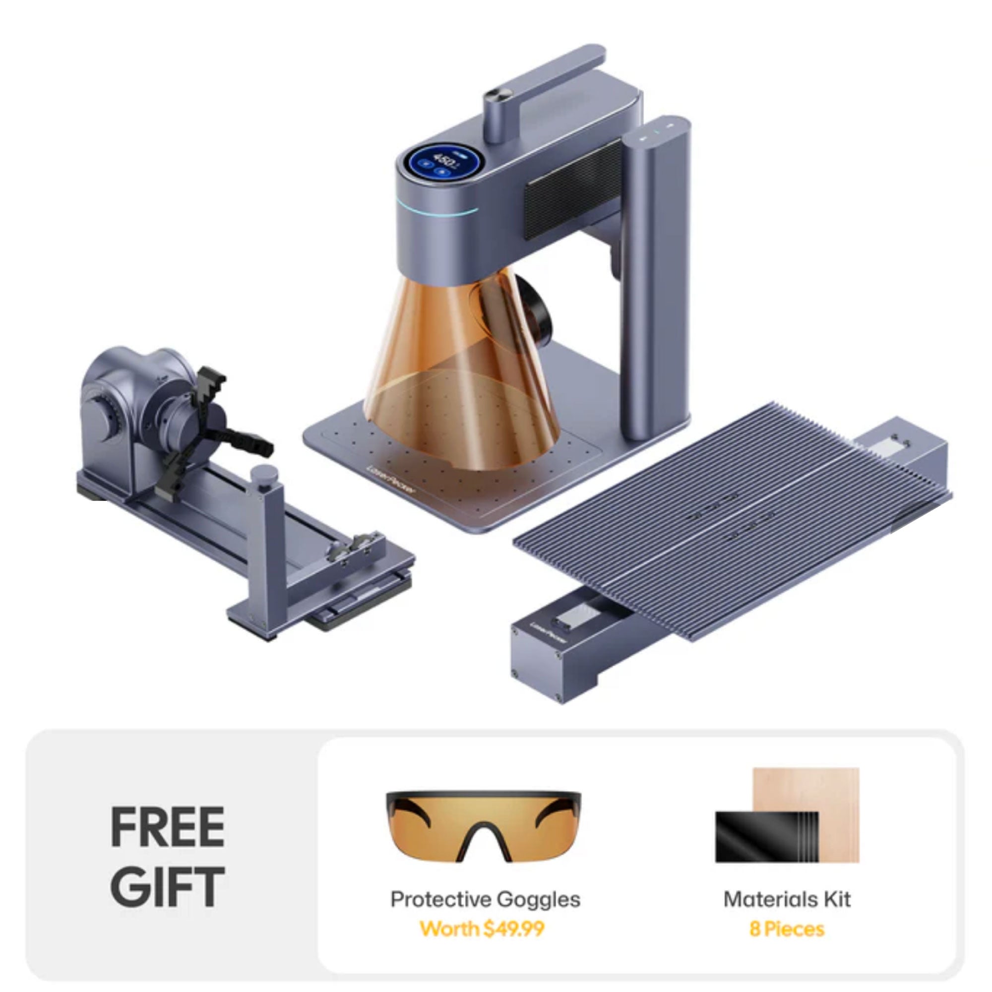 LaserPecker LP4 Dual Source IR + Diode Laser Engraver and Cutter