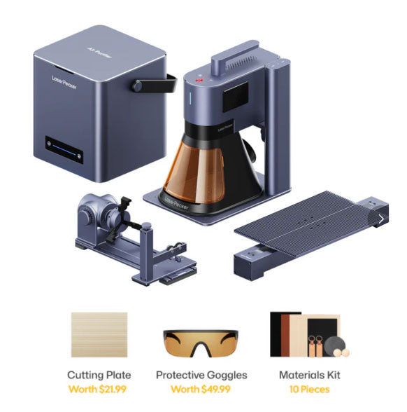 LaserPecker LP5 Dual-Source 20W Fiber + Diode Laser Engraver