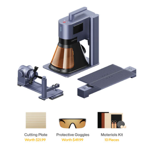 LaserPecker LP5 Dual-Source 20W Fiber + Diode Laser Engraver