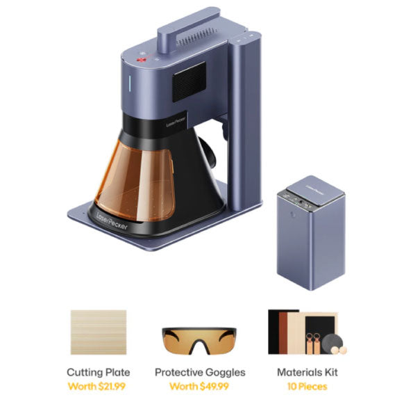 LaserPecker LP5 Dual-Source 20W Fiber + Diode Laser Engraver