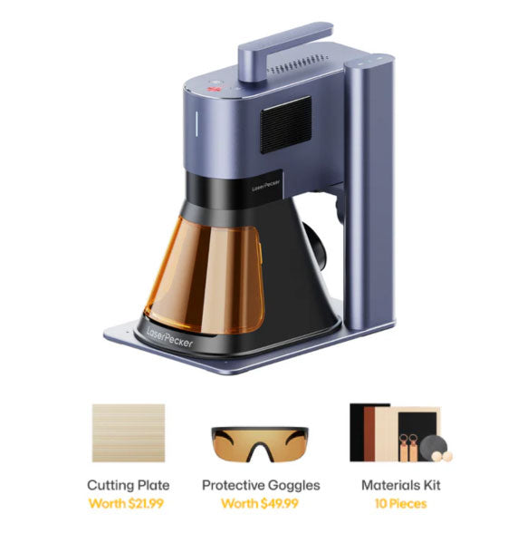 LaserPecker LP5 Dual-Source 20W Fiber + Diode Laser Engraver