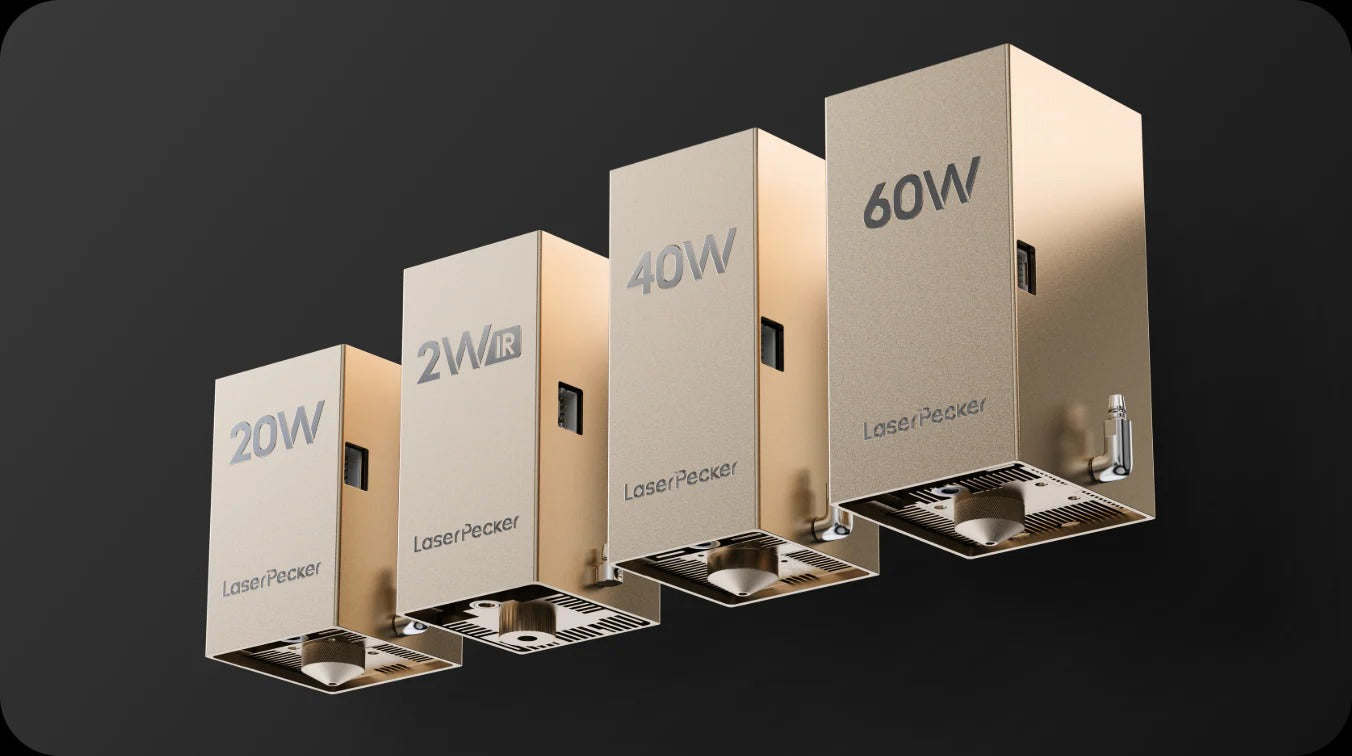 LaserPecker LX2 All-in-One Diode Laser Cutter Power Options