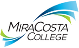 MiraCosta College logo with blue, green, and gray design elements.