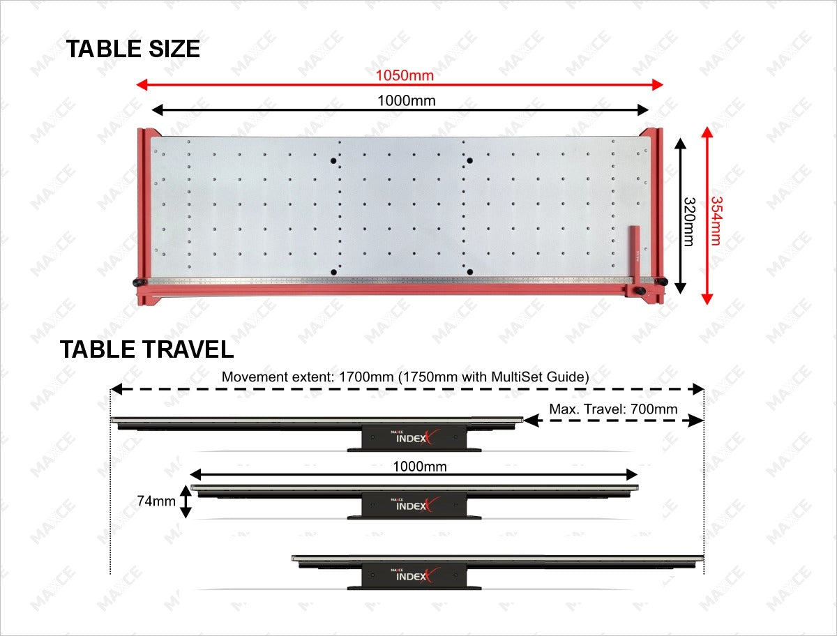 Maxce IndexX Laser Marking Production Table