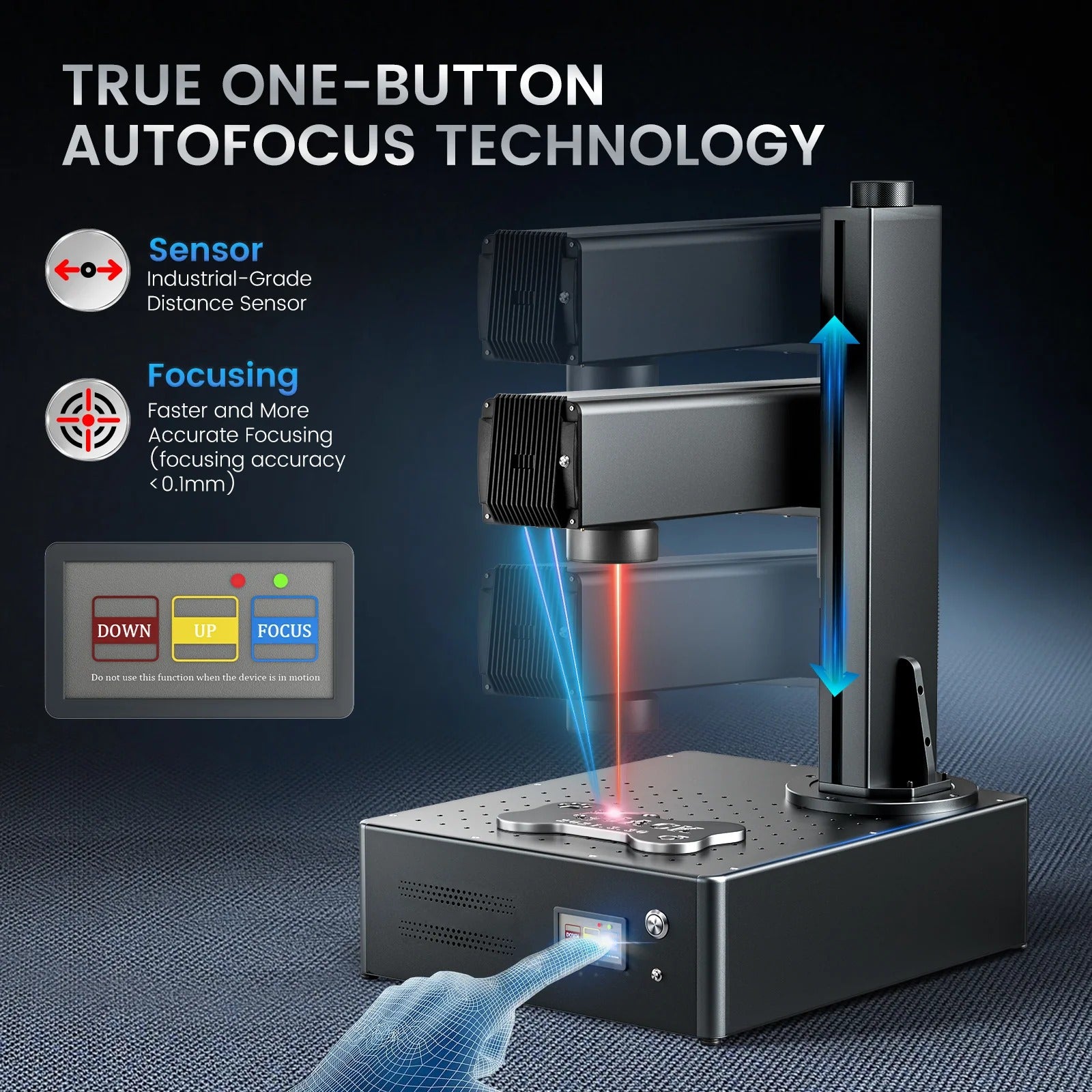 Monport GA 60W MOPA Fiber Laser Autofocus