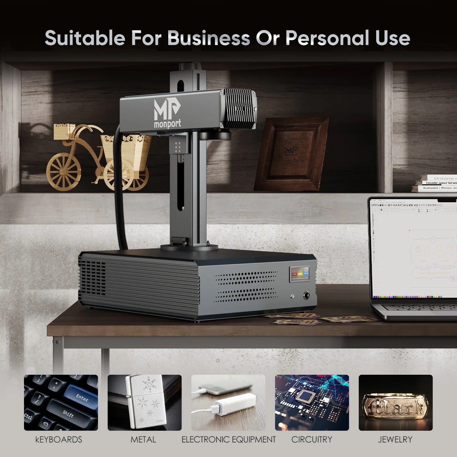 Monport GA 60W MOPA Fiber Laser Business Or Personal Use