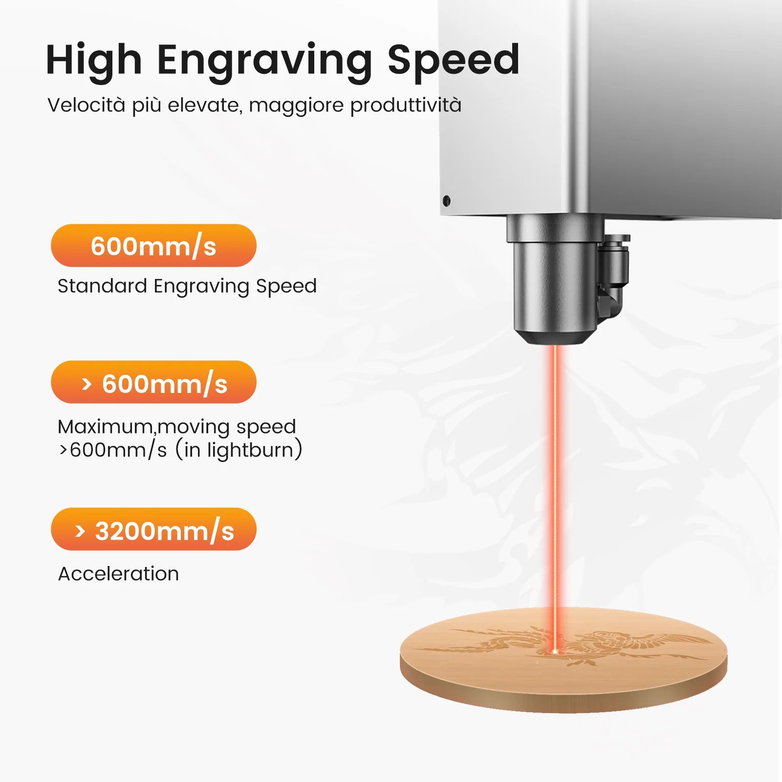 Monport MegaS 70W CO2 Desktop Laser Cutter and Engraver
