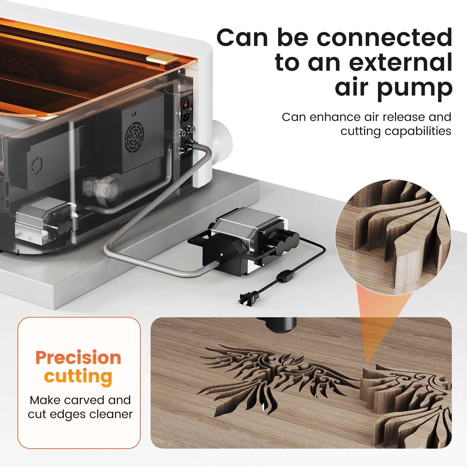 Monport MegaS 70W CO2 Desktop Laser Cutter and Engraver