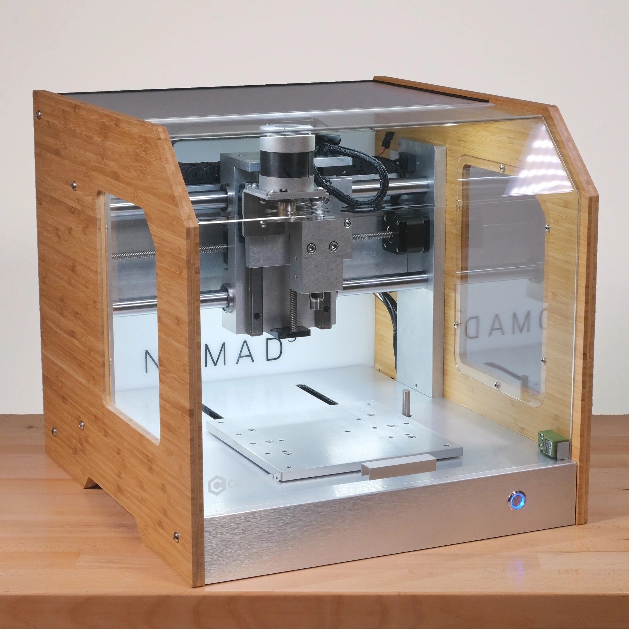 Nomad 3 Desktop CNC Mill Bamboo Corner View