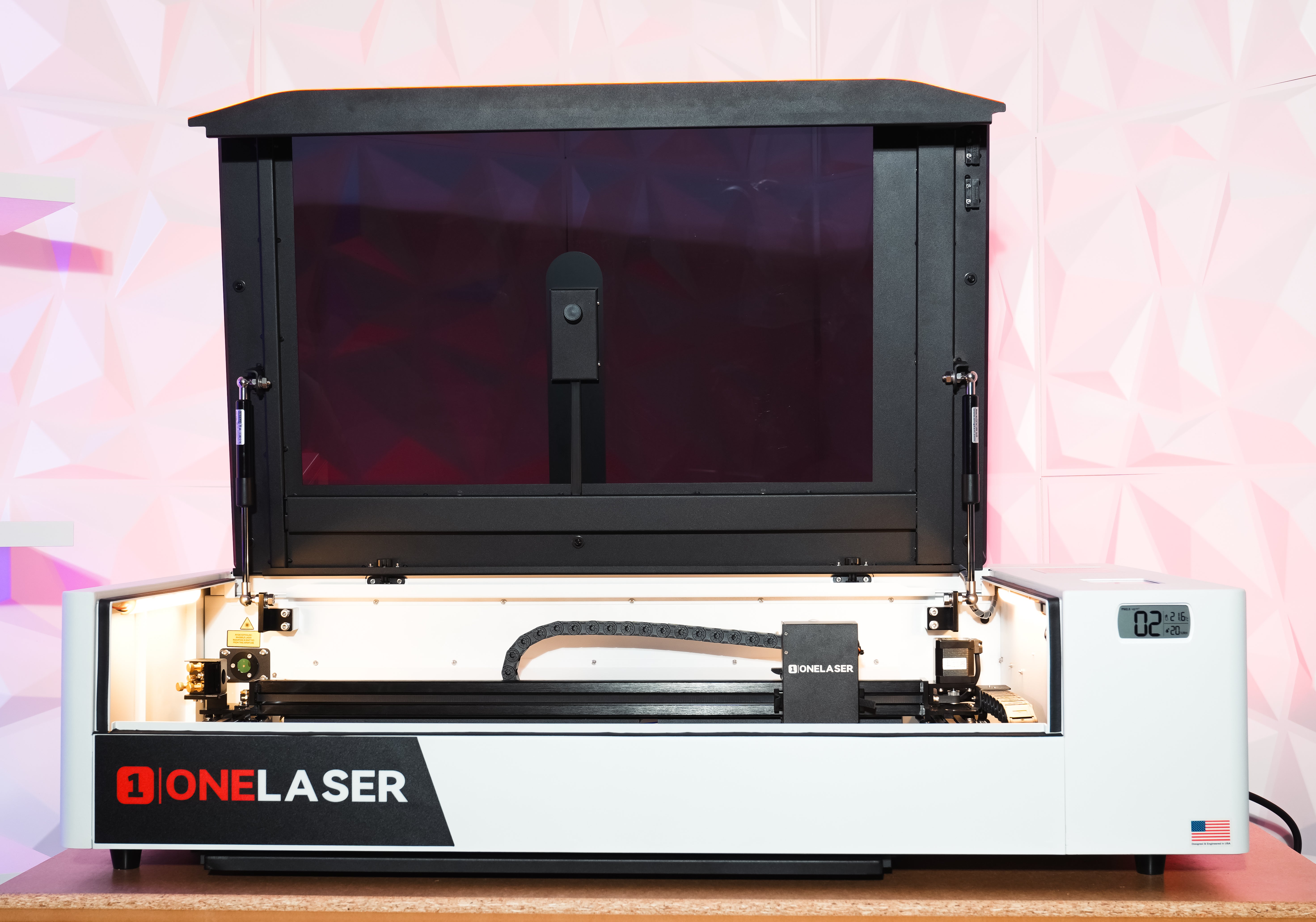 OneLaser X Series Desktop CO2 Laser Top Open