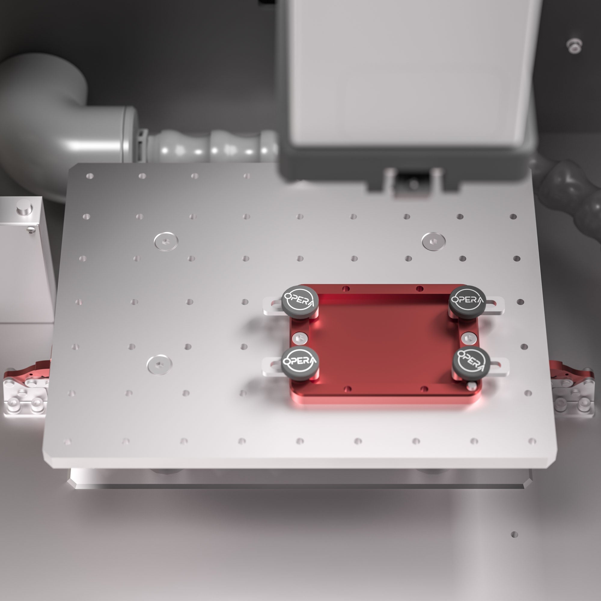 Sunstone Opera: Laser Engraver + CNC Milling Machine work area