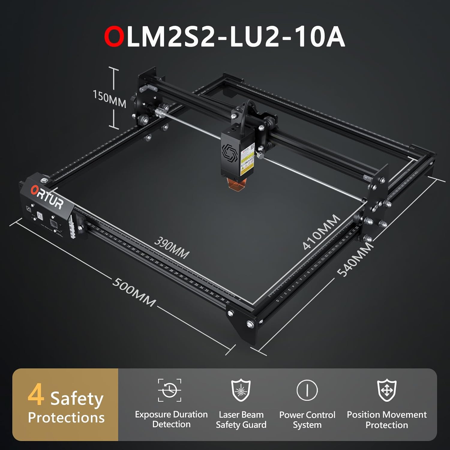 Ortur Laser Master 2 Four Safety Features