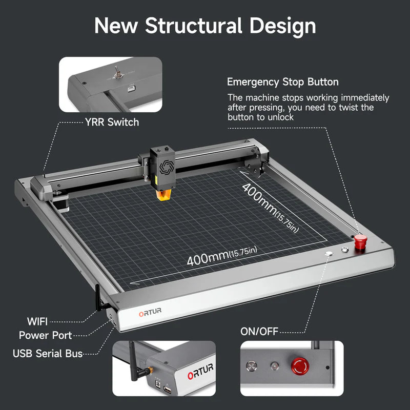 Ortur Laser Master 3 Diode Laser Engraver and Cutter 10/20W