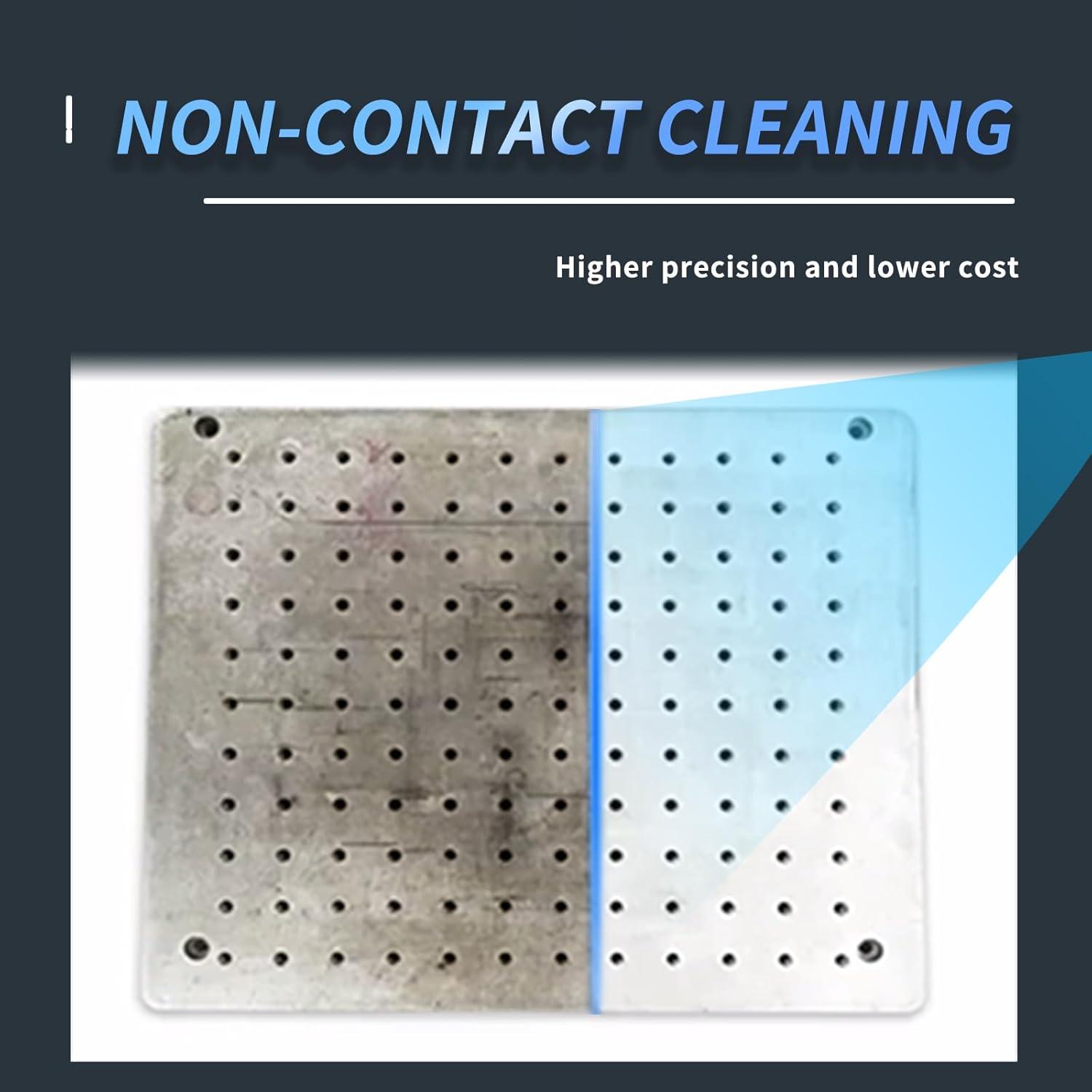 Portable laser cleaning application on metal surface — Herolaser 1500W