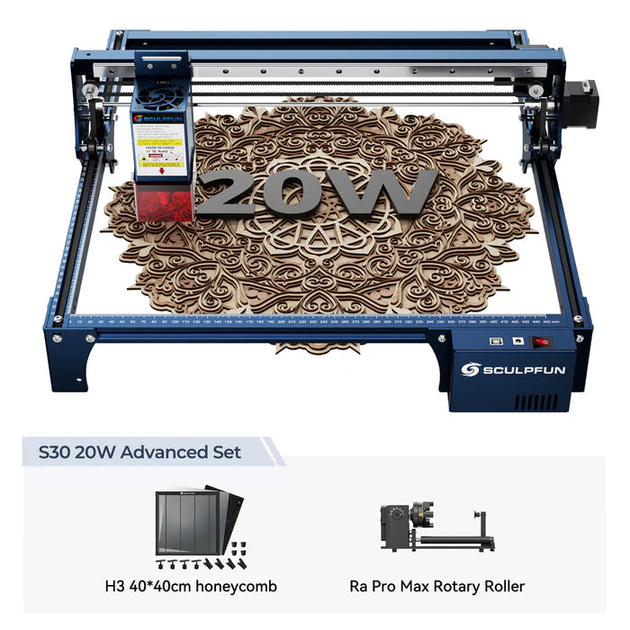 SCULPFUN S30 Pro Max 20W Diode Laser Engraver Cover 2