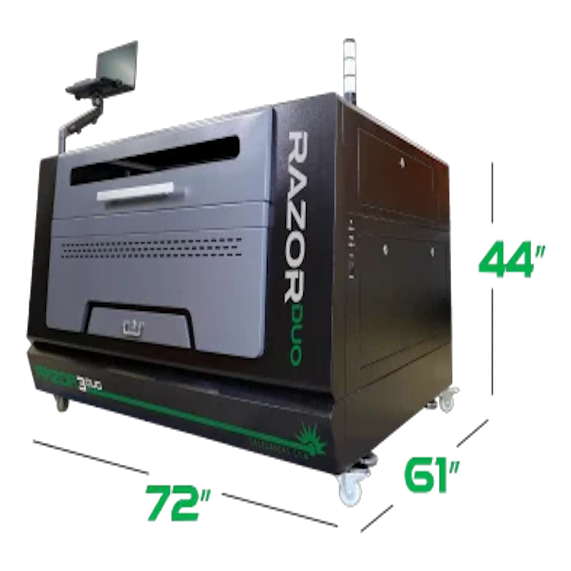 SA Laser Razor 3 Duo Industrial CO2 Laser Dimensions