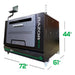 SA Laser Razor 3 Duo Industrial CO2 Laser Dimensions