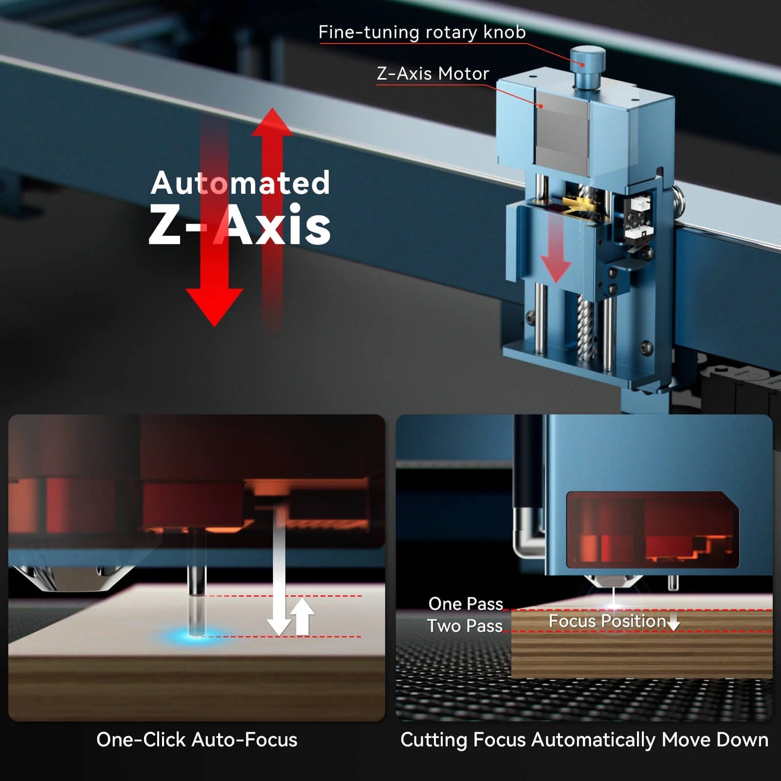 SCULPFUN S70 Max 70w Diode Laser Engraver Automated Z-Axis