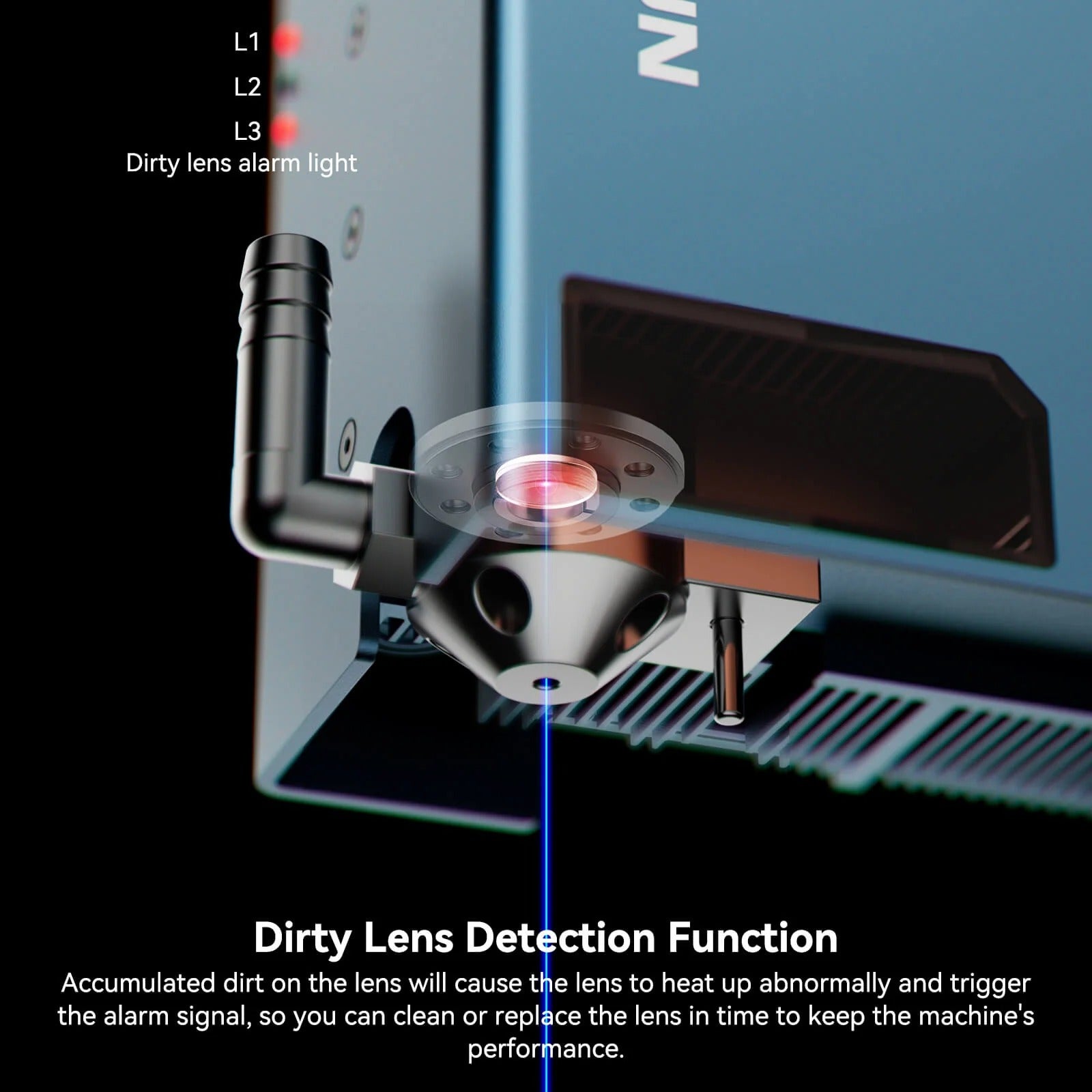 SCULPFUN S70 Max 70w Diode Laser Engraver Dirty Lense Detection