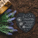 laser engraved slate coaster with flowers