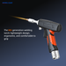 Herolaser T700 Pro handheld welding head in use on metal