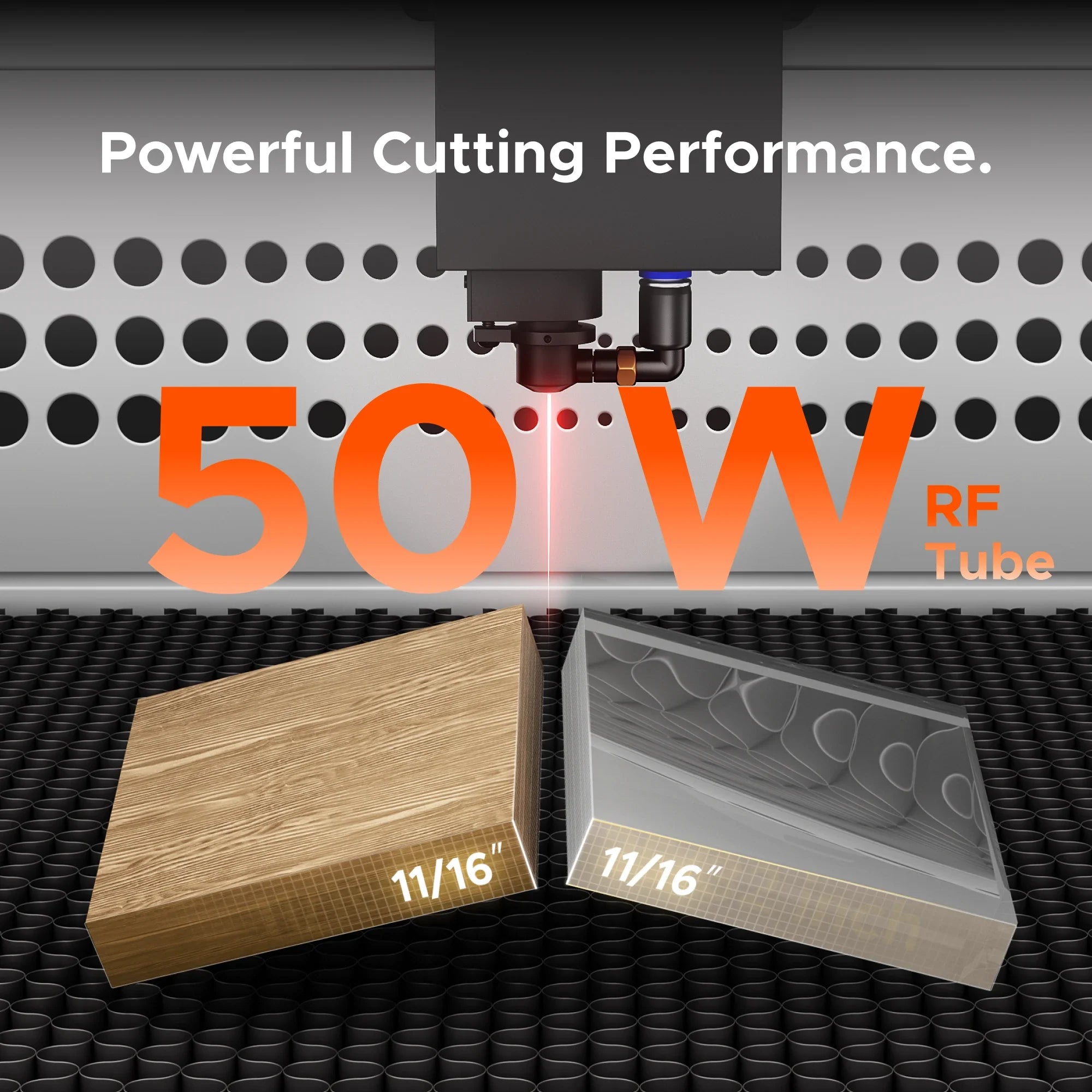 OMTech Polar 2 50W RF Desktop CO2 Laser Performance