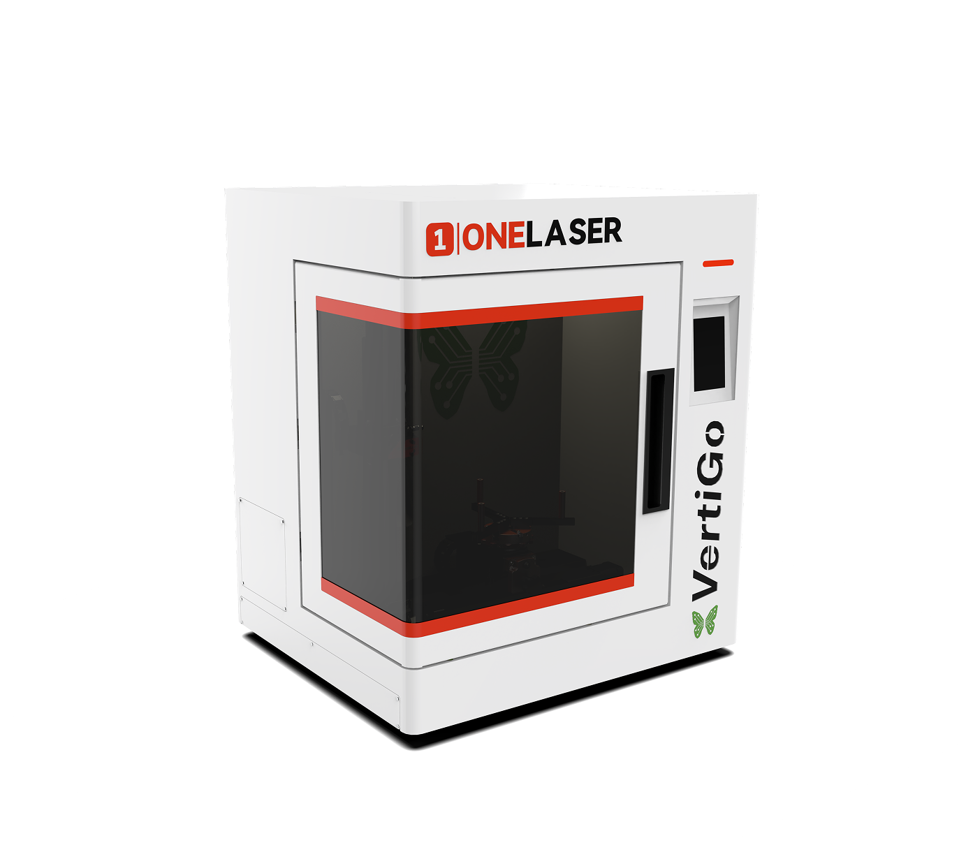 OneLaser VertiGo vertical rotary laser engraver, front view