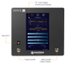 Sunstone Wave AC control panel with digital touchscreen display and labeled components.