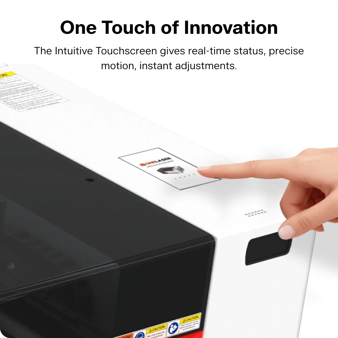 OneLaser XRF OneTouch+ touchscreen control panel for CO2 laser engraver