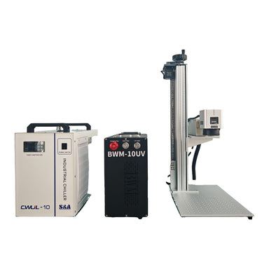 BWM 10W JPT UV laser engraver with S&A CWUL-10 water chiller