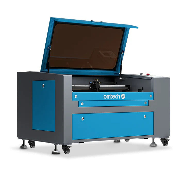 OMTech Maker MF1624-60 60W CO2 Laser Engraver and Cutter Left Open View