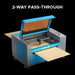 OMTech Maker MF1624-60 60W CO2 Laser Engraver and Cutter 2 Way Pass Through