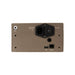 Orion mPulse welder Back panel with various connectors and labels on a white background
