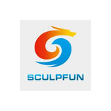 Sculpfun logo with a colorful design on a white background