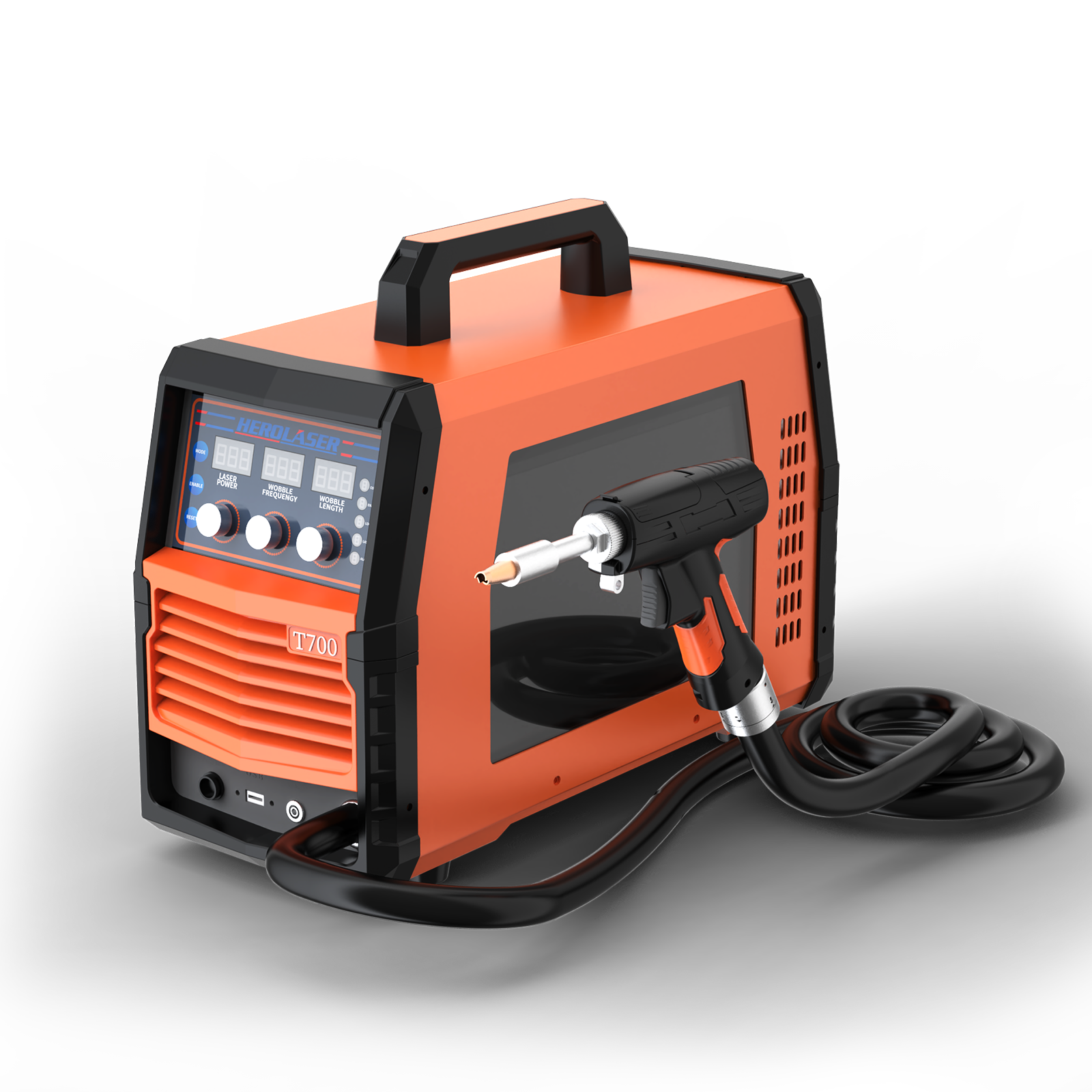 Herolaser T700 laser cleaning rust and oxidation off metal — Herolaser T700