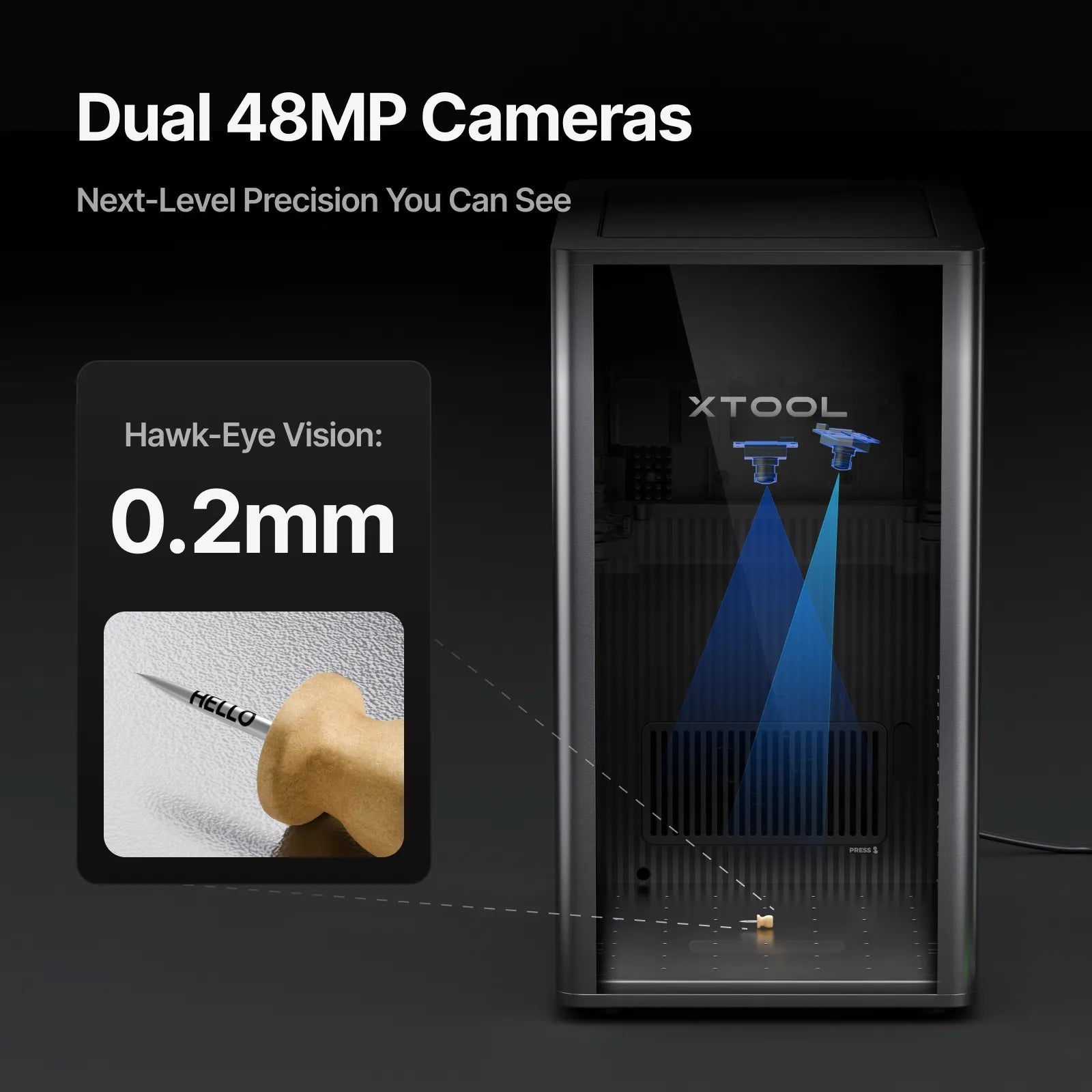 xTool F2 Ultra 60W MOPA & 40W Diode Dual Laser Engraver Camera